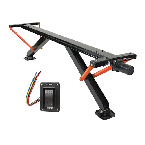 Lippert PSX1 High-Speed RV Power Stabilizer Jack System with Black IP66 Waterproof Switch Kit Automatic Adjustment Powder-Coated Steel Frame Up to 30 Extension - 2025012486