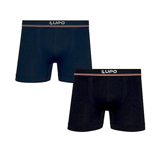 Kit com 2 Cuecas Boxer Lupo Microfibra Cor:Blue Nights/Preto;Tamanho:M (Blue Nigths/Preto, M)