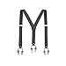 Produktbild CECECOLEPansr Hosenträger Für Herren - Herren Lässige Mode Hosenträger Leder Hosenträger Verstellbarer 6 Clip Gürtel Grauer Riemen Hemd Anzug Zubehör Ehemanngeschenk, Hosenträger, 47,24 Zoll