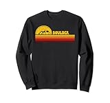 Photo Gallery boulder vintage tramonto logo retro city felpa Photo Gallery boulder vintage tramonto logo retro city felpa