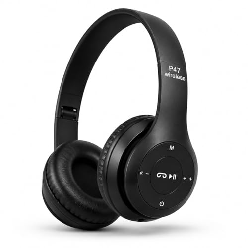 Image of 4BT Wireless Headphones, Bluetooth 5.0 + EDR Over-Ear Design with Playback Controls, Stereo Sound & Comfortable Fit
