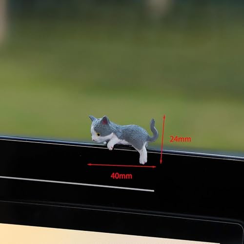Image of Craft Figurine Computer Monitor Decors Office TV Monitor Small Cat Statue Style B| Decorative Figurine | Home Decor Idol | Showpiece