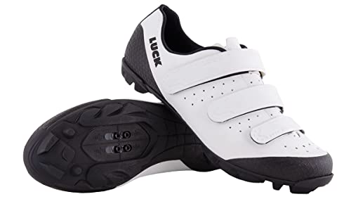 LUCK Zapatillas de Ciclismo Matrix Revolution MTB, con una estupenda Suela de Carbono Muy Ligera y rígida y Triple Velcro para un Ajuste