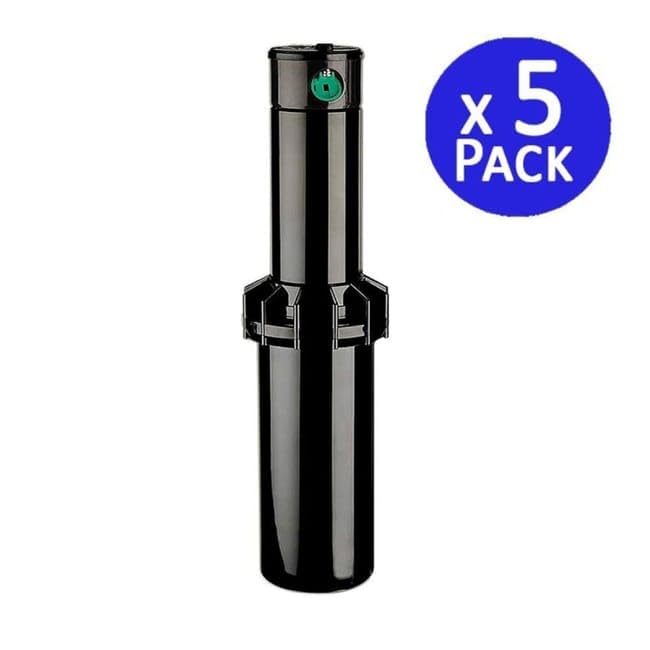 K Rain Aspersor de Riego RPS75I Profesional, 3/4 Pulgadas, Alcance 4-14.6m, Ángulo Ajustable, Control de Caudal, Pack de 5