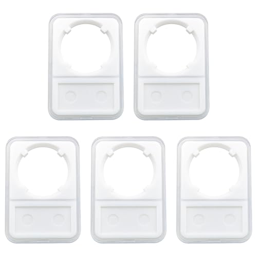 Set 5 cajas para monedas acrílico transparente 38mm miniatura 1