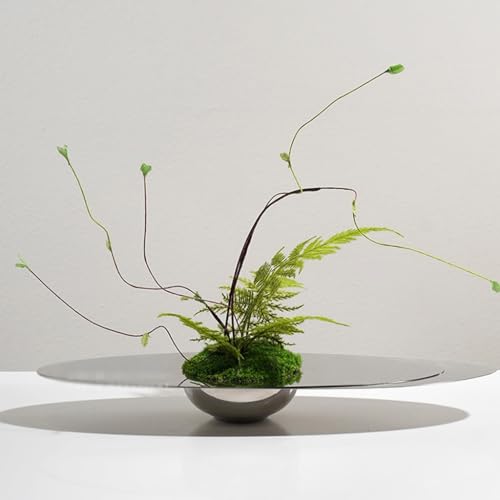 MIROOOO Sztuczne drzewko Bonsai Stół do salonu Hotel Luksusowy Lekki układ kwiatowy, dekoracja ze stali nierdzewnej, symulowana