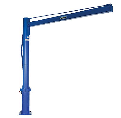 Vestil JIB-P-10-10-10 Steel Multi Station Jib Crane 120 In. I-Beam 1000 Lb. Capacity Blue