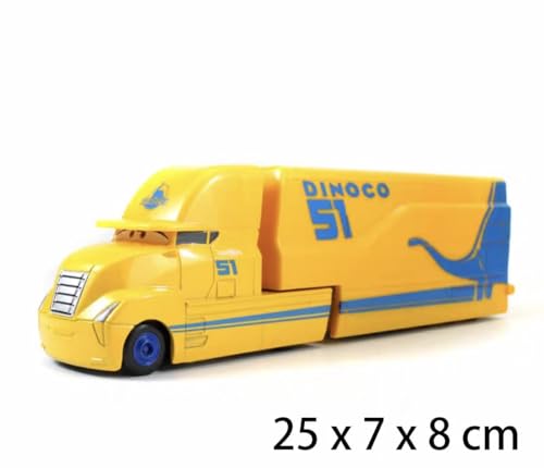 wltk Movie Cars 2 3 New Dinoco Hauler NO.51 & Curz Ramirez Racer Speed 2PCS Vehicles ， McQueen Jackson Storm Cruz Ramirez Vehicles