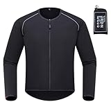 IRON JIA'S Motorcycle Jacket Windproof Liner, Water-Repellent, UPF 40+ Sun Protection, Breathable, Compact and Packable (No Armor) M