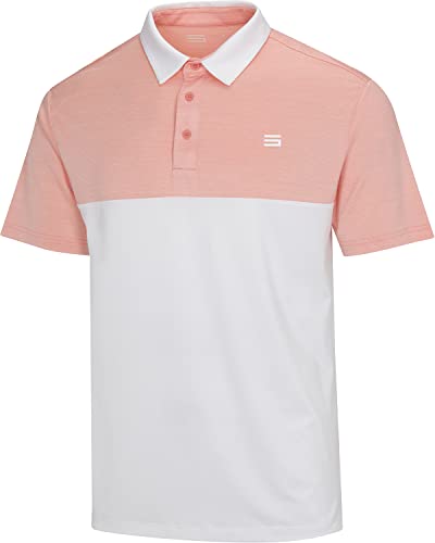 Three Sixty Six Quick Dry Golf Shirts for Men - Moisture Wicking Short-Sleeve Casual Polo Shirt