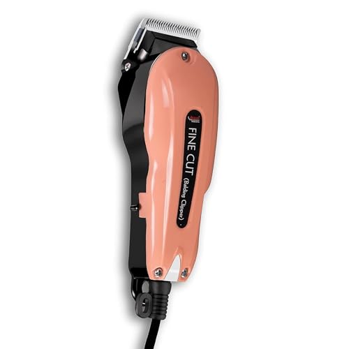 Image of Asbah Professional Fine Cut Clipper | Corded Trimmer With 8 Guide Comb| One Year Warranty, Lifetime Repair & Services, Multicolour