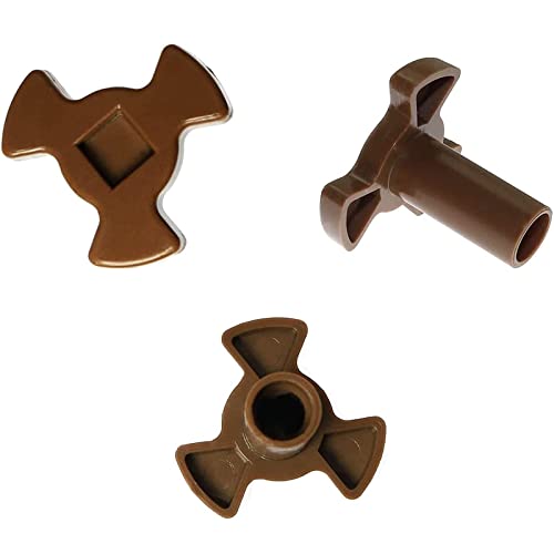 2 Pcs Microwave Turntable Coupler,Microwave Oven Roller Guide Support with"D" Port, Fit Roller Height 0.94"/24mm Microwave Oven Rotary Core Coupling - Image 5