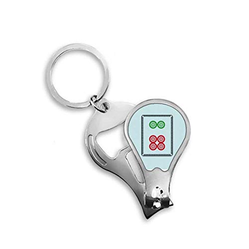 Coupe-ongles de pieds Mahjong avec motif imprimé Cercle 6 carreaux original