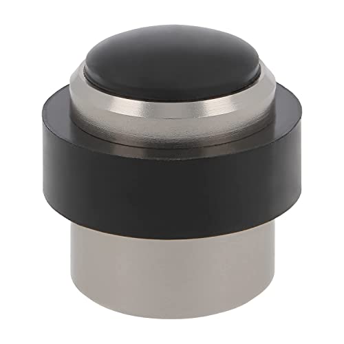 Amig - Butoir de porte pour portes intérieures - Argenté - Ø30 mm - Aluminium - À visser - Inclut des vis à bois - Butoir de porte avec caoutchouc antidérapant -...