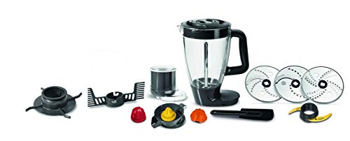 Moulinex Multifunktions-Küchenmaschine, 1000 W, vielseitiger Standmixer, 2 l, 10 Zubehörteile, 31 Funktionen, Zerkleinerer, Reibe… – Ansicht 2