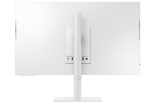 Image of Samsung 32-Inch M70C Series UHD Smart Computer Monitor w /Streaming TV, Gaming Hub, Adjustable Stand, Remote PC Access, Slimfit Camera, Multiple Ports, Mobile Connectivity, LS32CM703UNXZA, White