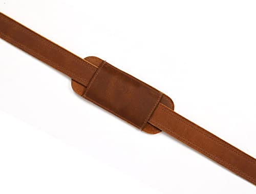 Leather Bag Strap Replacement Adjustable Shoulder Strap Brown Black For Messenger, Laptop, Camera, Travel Bags Fit For All With Metal Swivel Hooks (Brown 20, Full Leather) #TOP4