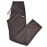 Fila Big and Tall Open Bottom Track Pants – Lightweight Performance Track Pants Charcoal