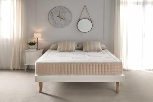 Moonia - Colchón Viscoelástico 150X190CM - Cama de Matrimonio - Colchón de Alta Durabilidad - Colchón Antiacaros - Grosor +/- 25 cm - Modelo Memory Royal Multizone - imagen 6