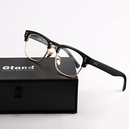 Gtand Vintage Retro Rectangle TR90 Frame Sunglasses For Men Women Fashion Semi-Rimless Metal Sun Glasses Eyewear4