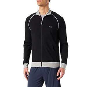 BOSS Hommes Mix&Match Jacket Z Veste en Coton Stretch avec Passepoil et Logo