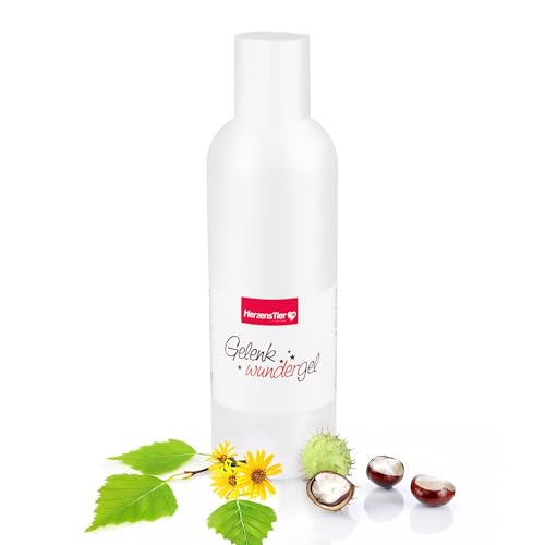 HerzensTier Gelenkwundergel 200 ml für Pferde, Hunde & Katzen, Natürliche Gelenkpflege zur Vorbereitung & Regeneration bei Belastung – gegen Schwellungen & Gelenkschmerzen