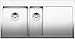Produktbild BLANCO CLARON 6 S-IF | Edelstahl | Einbauart: Einbau von Oben & Flächenbündig | Hauptbecken links | für 60 cm breite Unterschränke | Widerstandsfähig gegenüber Kratzern | [100x51x19,9 cm]