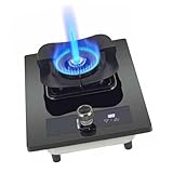 ❣【Poêle à gaz robuste】: La cuisinière à gaz est faite de cadre en acier inoxydable et de surface en verre, de grille en fonte et de verre trempé, ajoutant des reflets à votre maison et en gardant la cuisine propre et bien rangée.