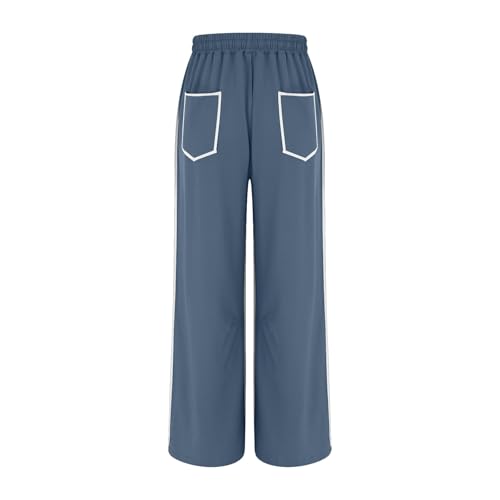 Image of Barrel Pants Women Casual Cargo Wide Leg Baggy Sweatpants Drawstring High Waisted Lounge Palazzo Pants with Pockets