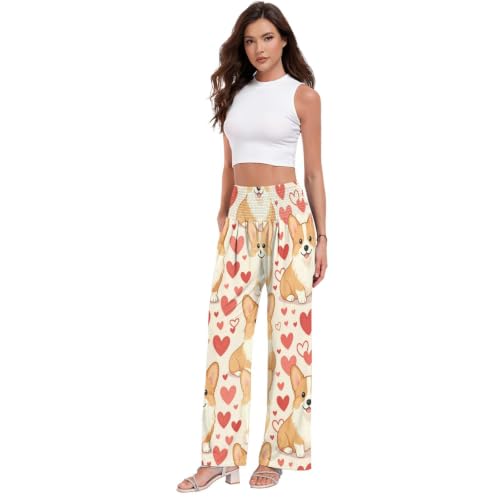Pantalon large imprimé FRODOTGV pour femme style Herder Adore
