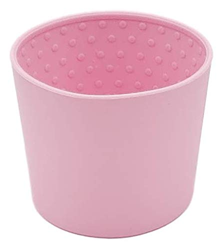 Upper Drawer 16 Oz Ceramic Double Wall Insulated Travel Mug With 100% Silicone Lid (Light Paisley With Pink Lid) #TOP3