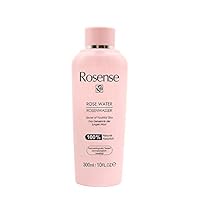 Rosenwasser 300ml Gesichtswasser Toner Gesichtspflege Gesichtsreinigung – ECOCERT Naturkosmetik von Rosense, vegan & dermatologisch bestätigt, ohne Zusatz von Alkohol, reife & alle Hauttypen