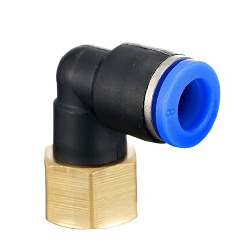 Conector de codo neumático con sistema push-in de 10 mm para evitar fugas de aire 3
