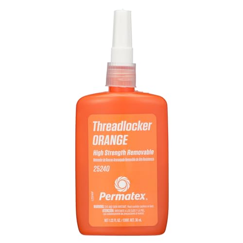 Image of Permatex 25240 High Strength Removable Threadlocker Orange Liquid, 36 ml