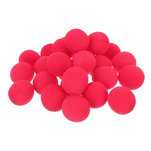 Nez de clown rouge en éponge 50 mm léger et remplaçable pour spectacle - 100 pcs