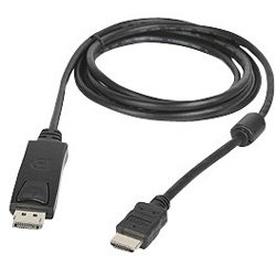 Cable DisplayPort a HDMI con conectores resistentes y 2 metros de longitud estable