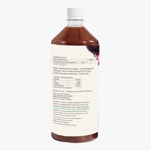 Image of Bhumija Lifesciences Mangosteen Juice - Antioxidant Rich Mangosteen Juice for Immunity Booster, Skin Brightening, Anti Aging & Digestive Support | Herbal Detox Health Drink