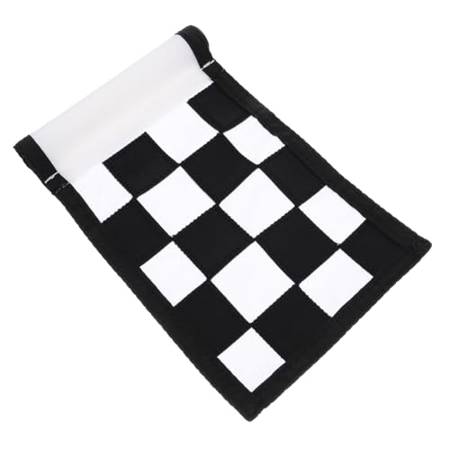 POPETPOP Golf Course Supplies Portable Practicing Golf Flag High Visibility Checkered Flag for Training