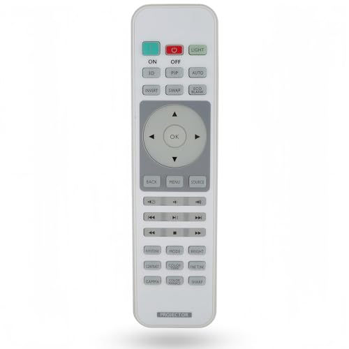 Universal Replacement Remote Control Compatible for BenQ Projector i720 w1070+ HT1075 HT1085ST (NO Backlight Version)