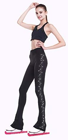 pantaloni da pattinaggio su ghiaccio per ragazze taglia 10