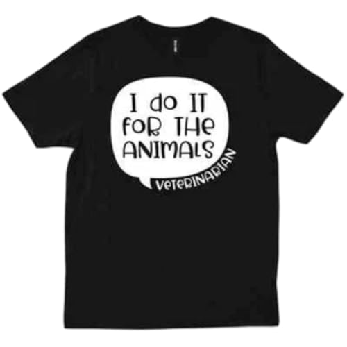 Veterinarian Grad Gift Animal Rescue Gift Funny Gifts Rescue Dog Cat T-Shirt Black S