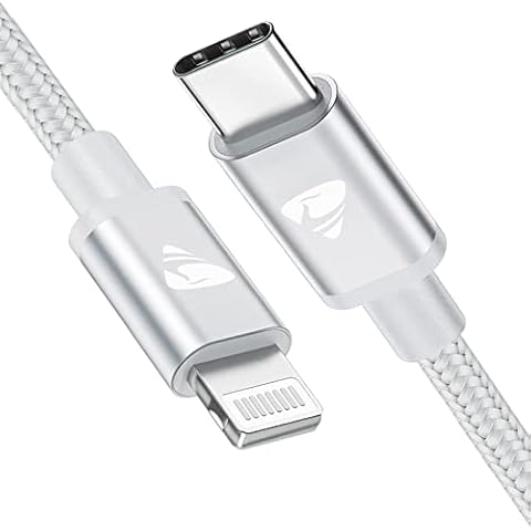 Aioneus USB C to Lightning Cable 2M, iPhone Fast Charger Cable USB-C MFi Certified Power Delivery iPhone Cable Braided Type C iPhone Charging Lead for iPhone 14 13 12 11 Pro Max Mini X XS XR 8, iPad Cover