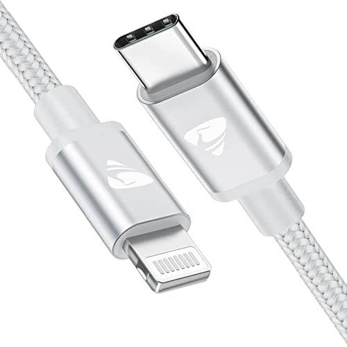 Aioneus Lightning Kabel USB C, iPhone Ladekabel 2M Apple MFi Zertifiziert USBC auf Lightning Kabel Nylon Power Delivery Schnellladekabel USB C für iPhone 14 13 12 11 Pro Max XS XR 8Plus