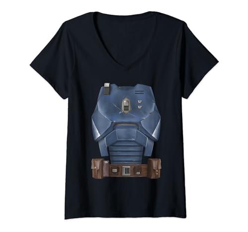 T-shirt col V Paz Vizsla Star Wars pour femme top Halloween style Mandalorien