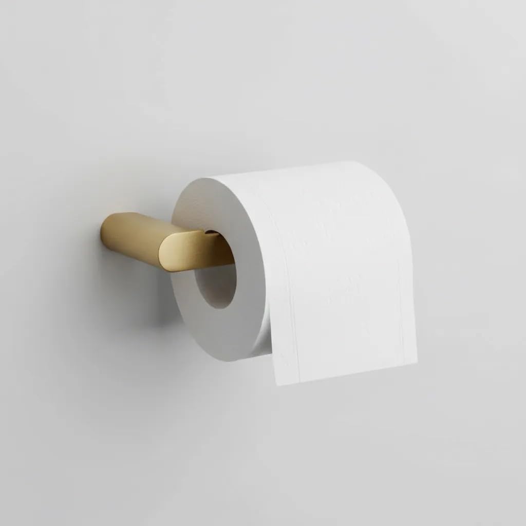 Rea - Badezimmer-Accessoire-Set l 4-teilig MATI - Gebürstetes Gold - Metall - 60x6,8x3 cm