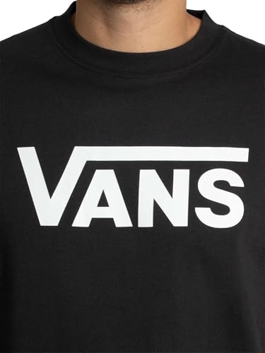 Vans Hombre Camiseta Clásica, Black/White, M