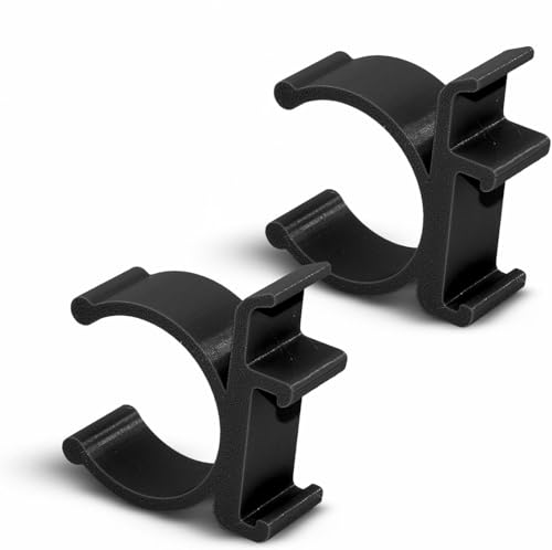 SplashNColor Hose Holder & Vacuum Cleaner Storage Clip for Henry, George, James and Charles Vacuum – Heavy-Duty Hose Clips - Vacuum Accessories - Securely Holds Hose in Place – ABS - Black (2 Pack)