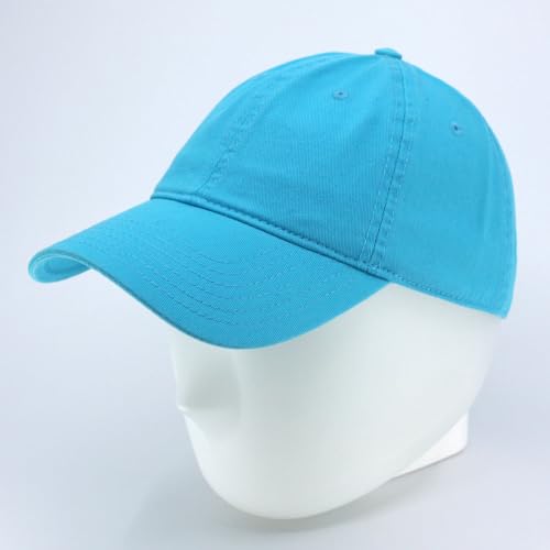 Image of Classic Washed Cotton Baseball Cap - Vintage Adjustable Dad Hat, Curved Bill for Men Women, Outdoor Everyday Wear