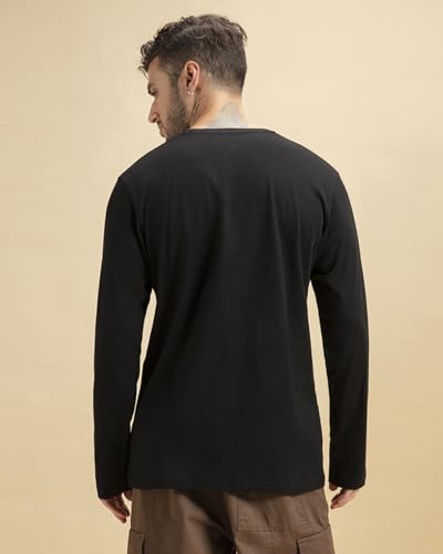 Bewakoof Official DC Merchandise Men's Printed Regular Fit Full Sleeve Round Neck Cotton T-Shirt - Image 4