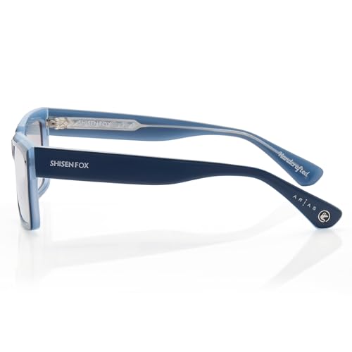 Image of ARIAS Kokoro Rectangular Sunglasses for Men | Acetate Material Frame with Anti-Reflective Coating & UV Protected Glasses | Polarized Glasses for Men | Sunglasses for Woman